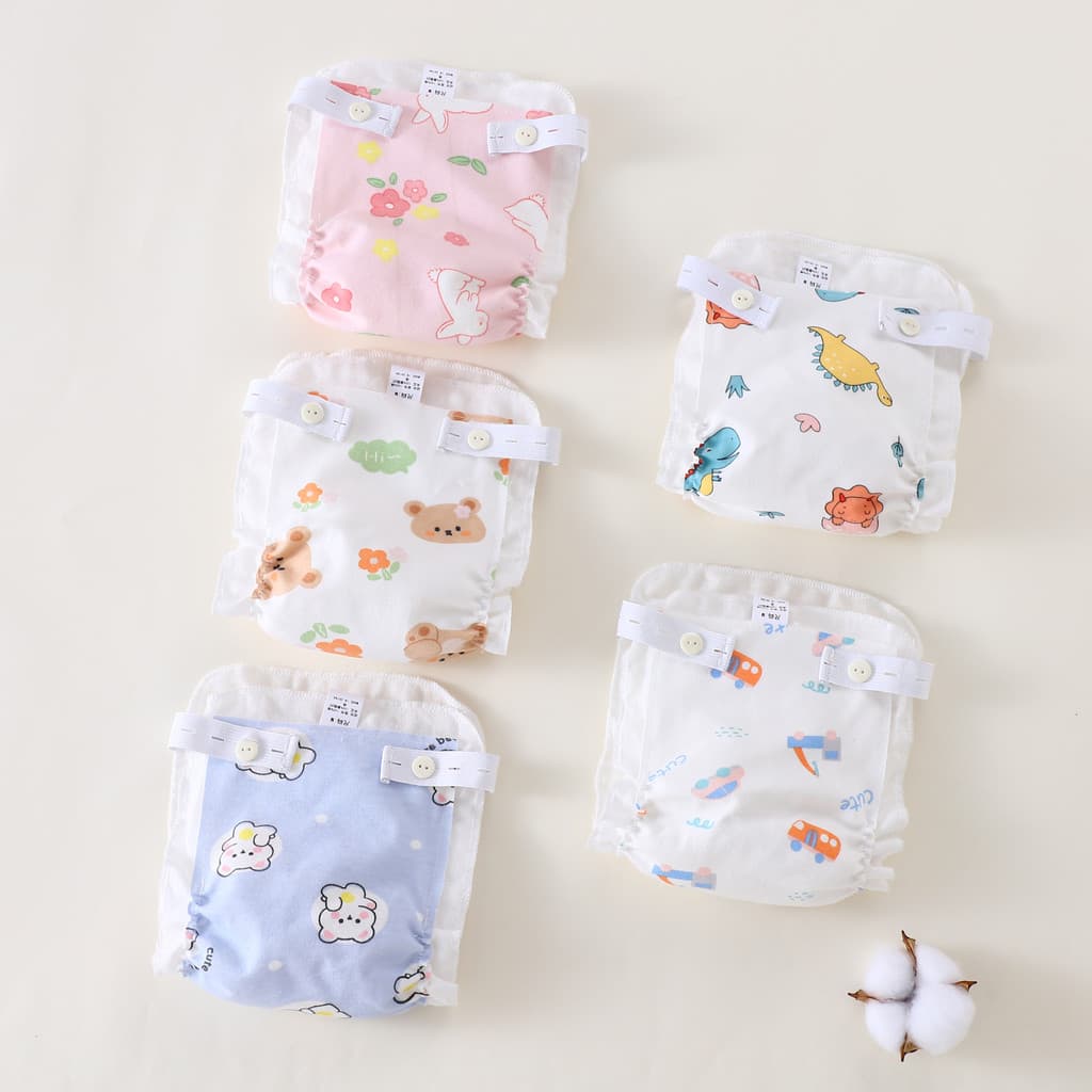 Calças De Fraldas De Treinamento Anti-Vazamento Impermeáveis De Algodão Lavável Para Recém-Nascidos