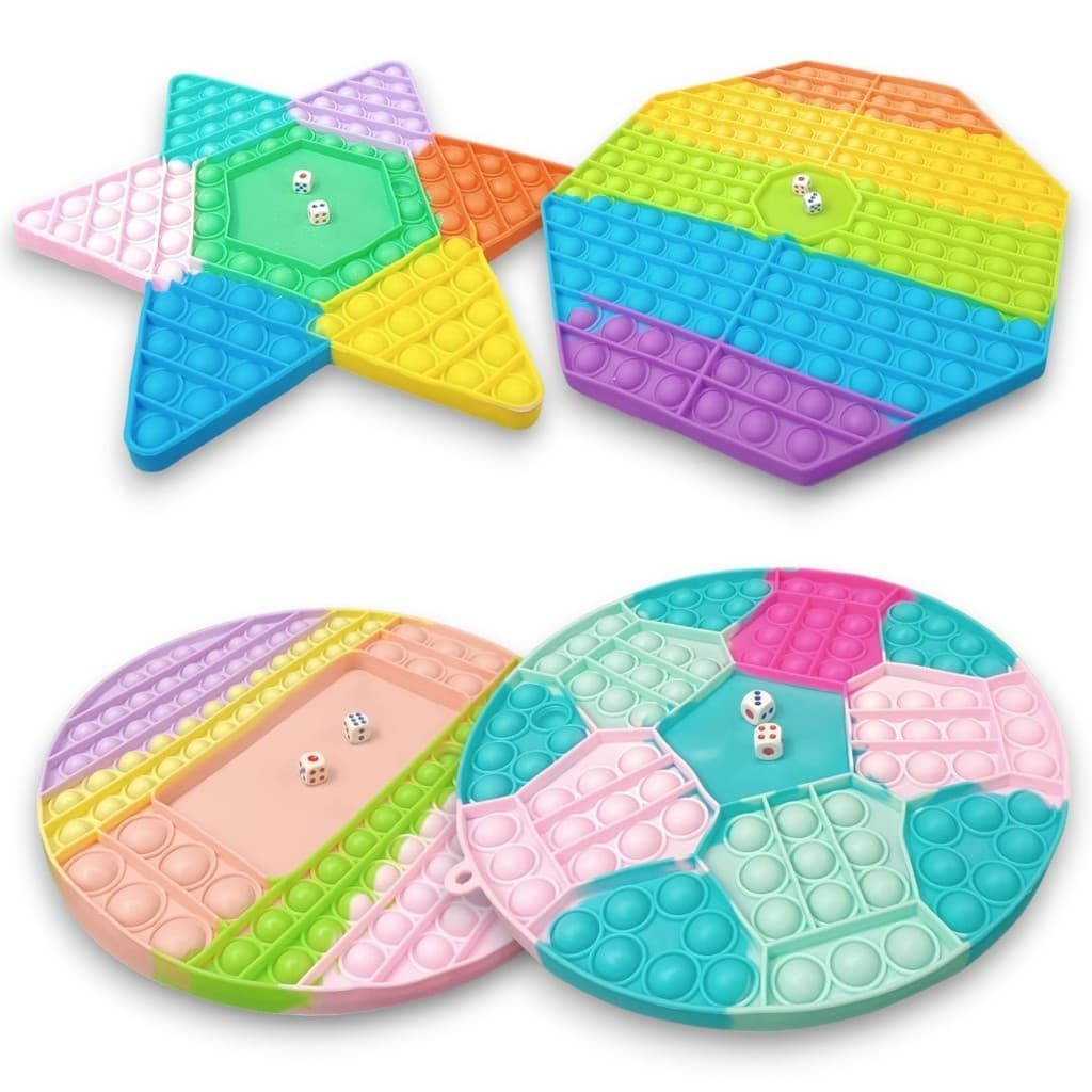 Push Pop it Fidget Toy Anti-Estresse Tabuleiro Jogos P/ 3/4 Jogadores Presente Crianças Adolescentes