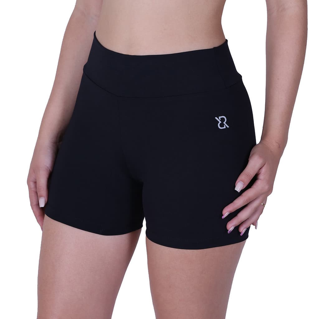 Short Academia Bermuda Fitness Curto Transparencia Zero de Poliamida