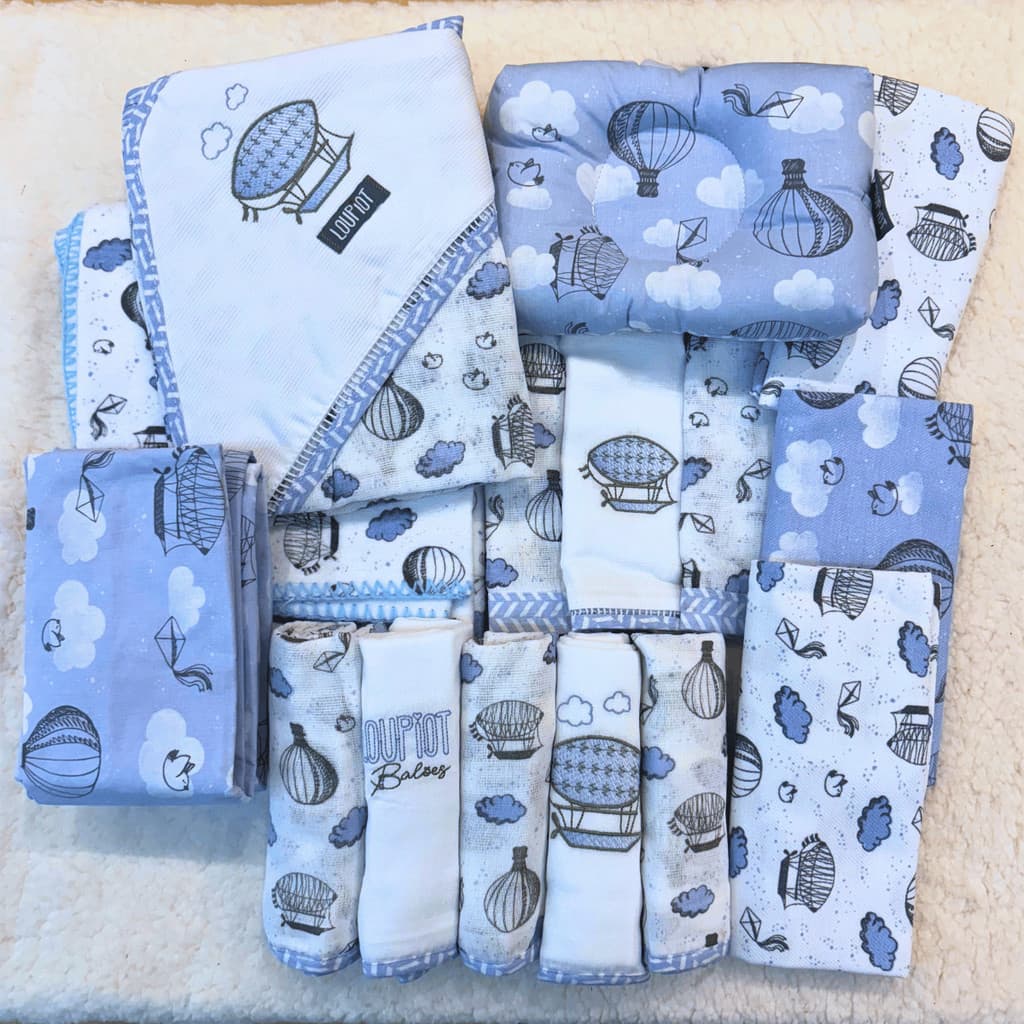 Kit 15 Peças Combo Enxoval Completo Menino Menina Alta Qualidade