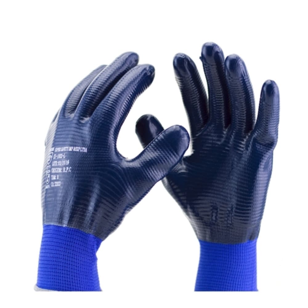 LUVA SUPER SAFETY NITRILI.1002L CA49434 T.08