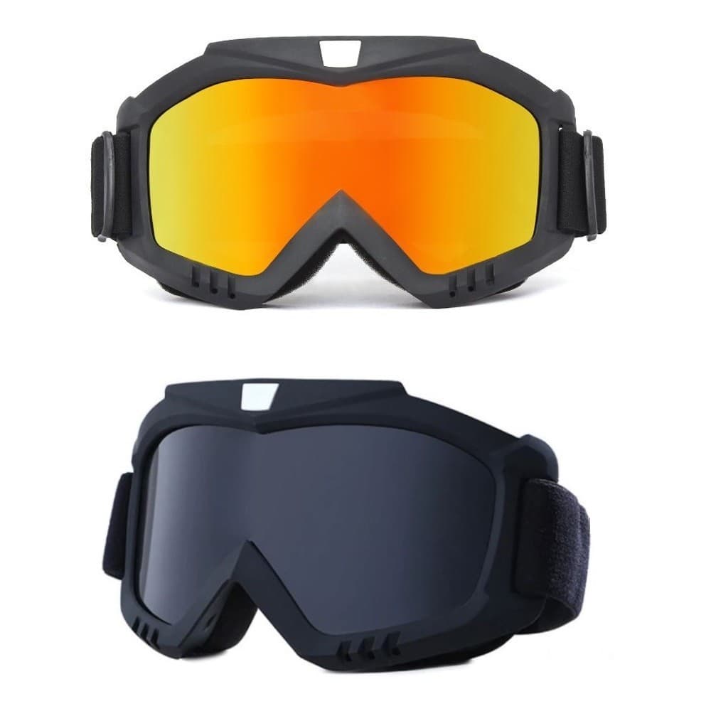 Kit 2 Óculos Uv Jet Ski Snowboard Esqui Motocross Paintball