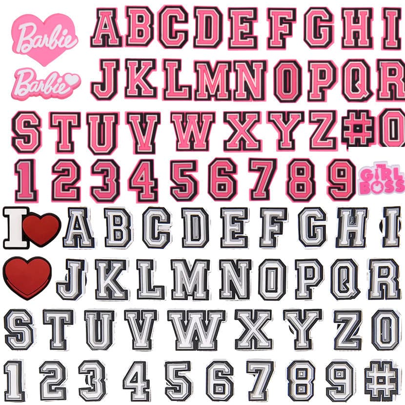 Sandálias Carta Az Número Sapato Encantos Para Tamanco Decoração Tamancos Aceessories Ajuste Pino Decorar Fivela Present