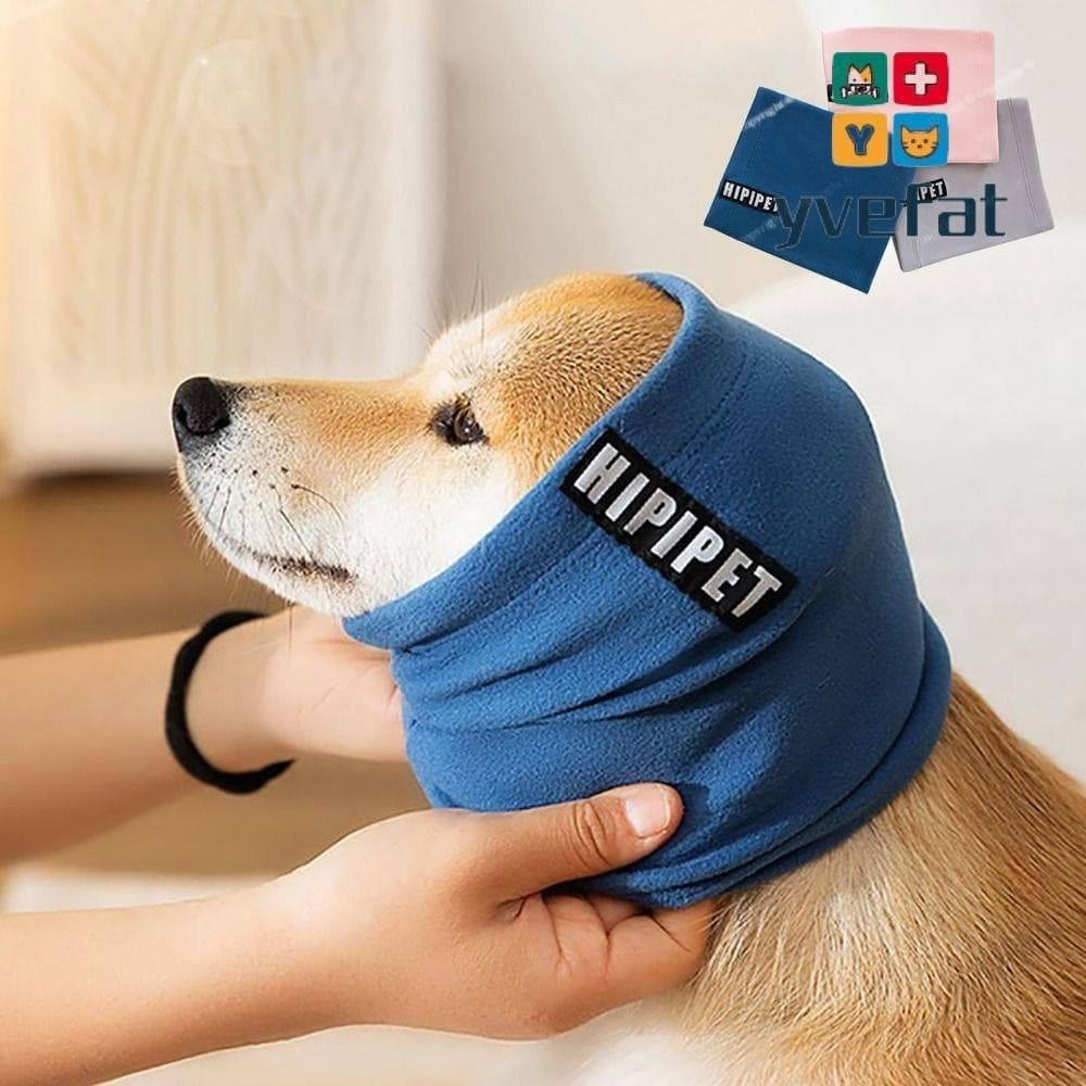 YVEFAT Dog Calming Earmuffs , Ear Muff Gaiter À Prova De Ruídos Para O Pescoço Do Animal De Estimação , Cães Pequenos E Médios Cachecol De Coleira Quente Respirável Puppy Scarf