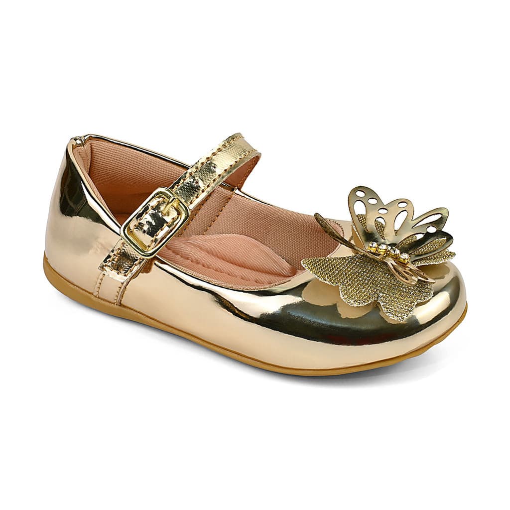 Sapatilha Menina Borboleta Infantil Bebê Conforto Antiderrapante BgiStore