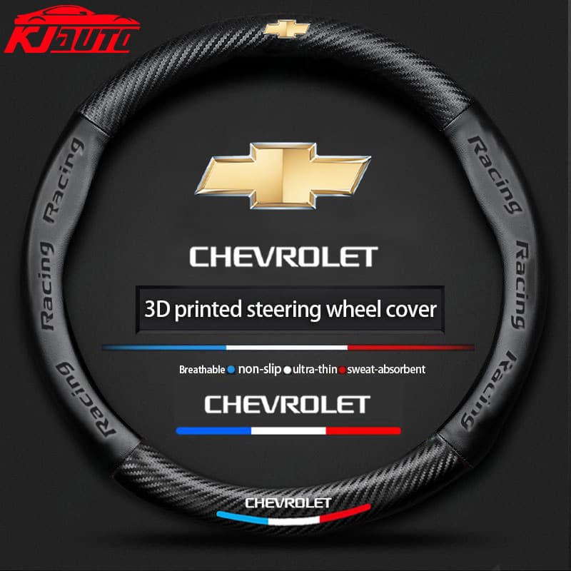 Capa De Volante De Carro Esportivo De Couro De Microfibra Antiderrapante Para Chevrolet Cruze Spin Onix Omega Sonic Aveo