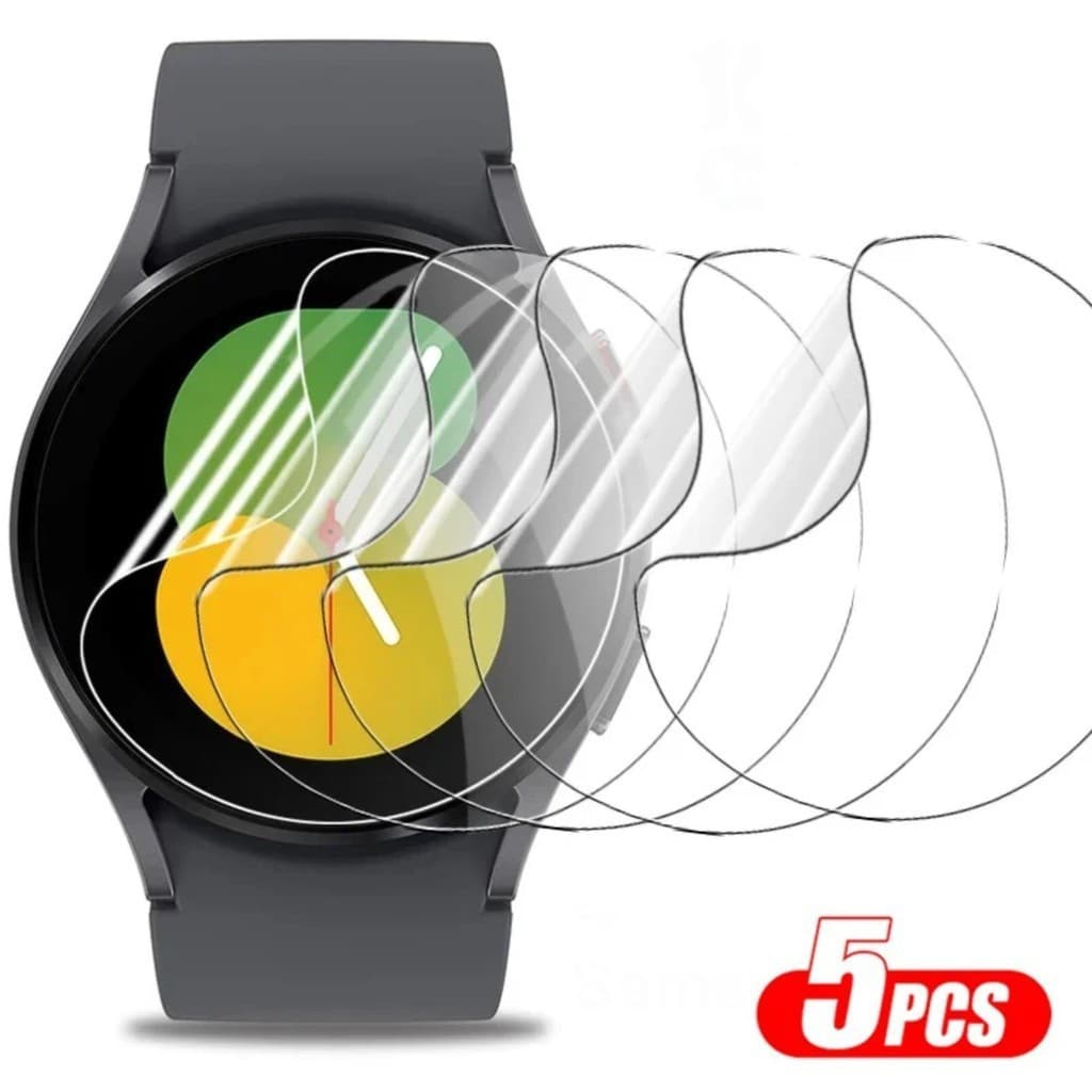 1,3,5 Películas De Hidrogel p/ Samsung Galaxy Watch 8 ,7 6, 5, Pro, 4, 6 Fit 3, Classic, 40, 44, 42mm, 43mm, 46mm, 47mm