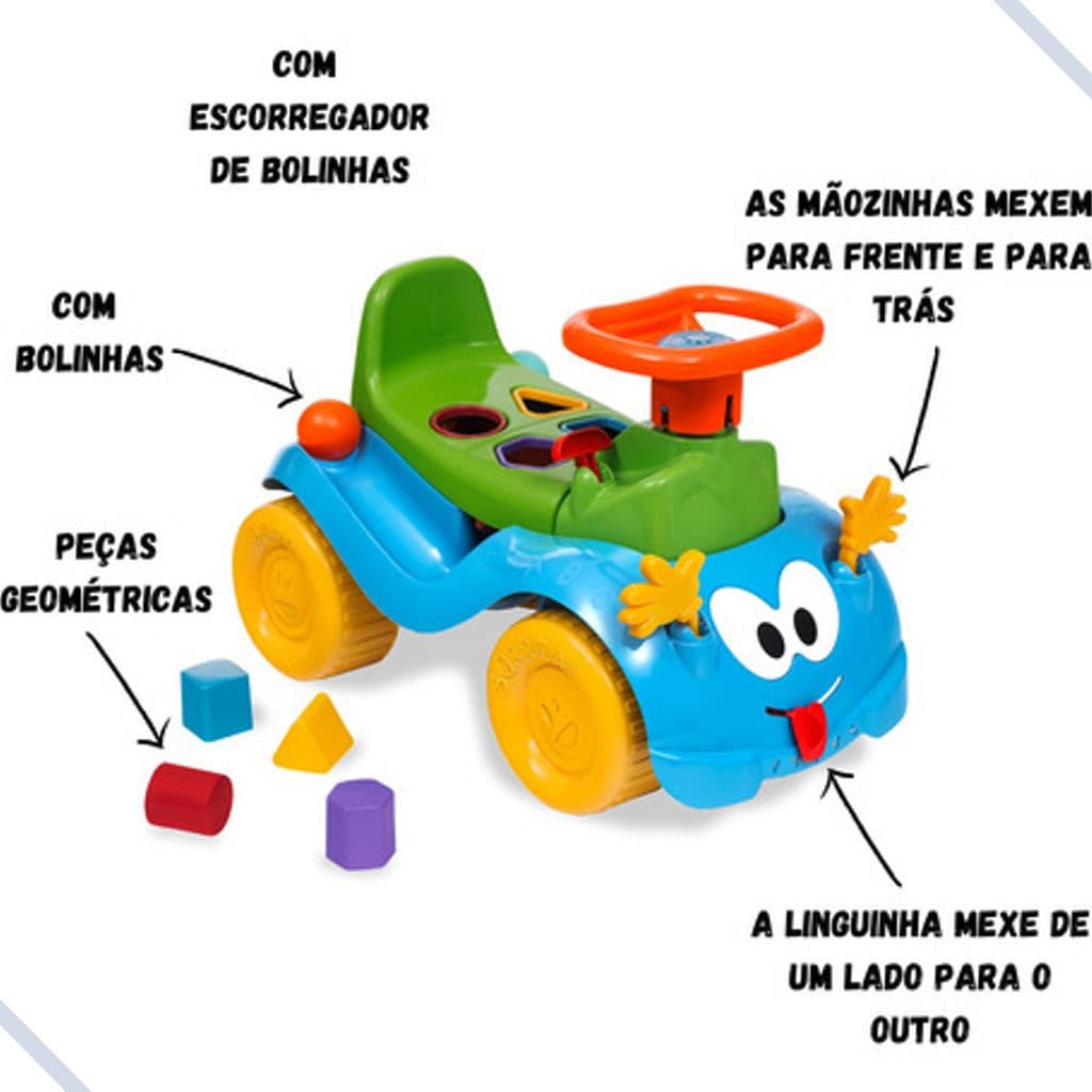 Totokinha Totoka  Bolinha Carrinho Azul Menino 6006