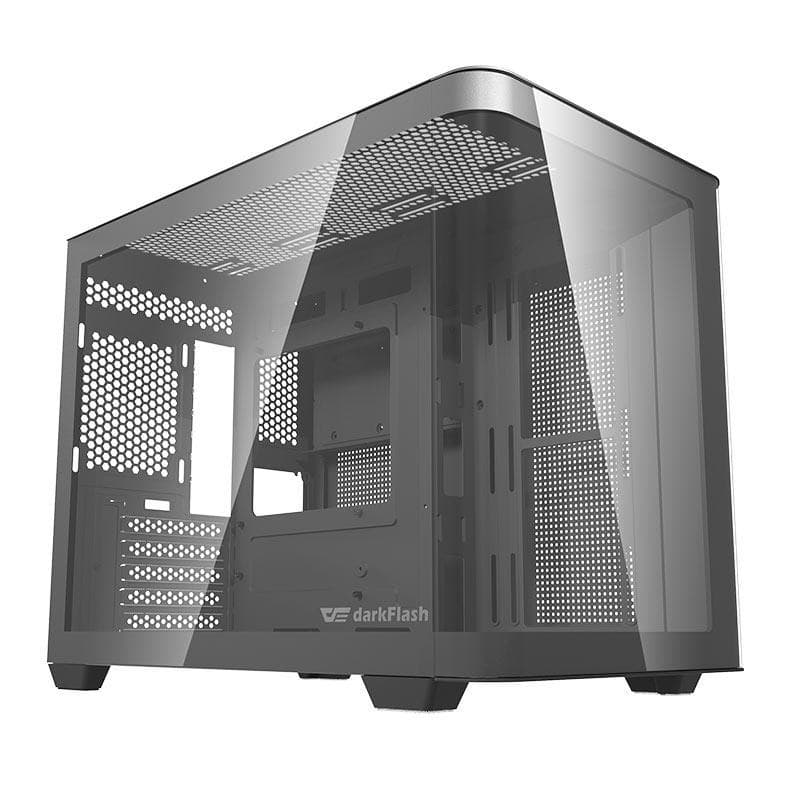 Gabinete Gamer Aigo DarkFlash DPW90M, Mini-Tower, Lateral de Vidro, Preto, DPW90M-BK
