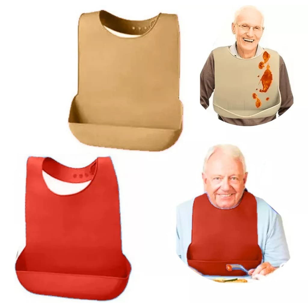 Babador Impermeável para Adultos sem sujeira contra manchas