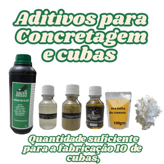 kit aditivos para cimento de alto padrão tudo que você precisa