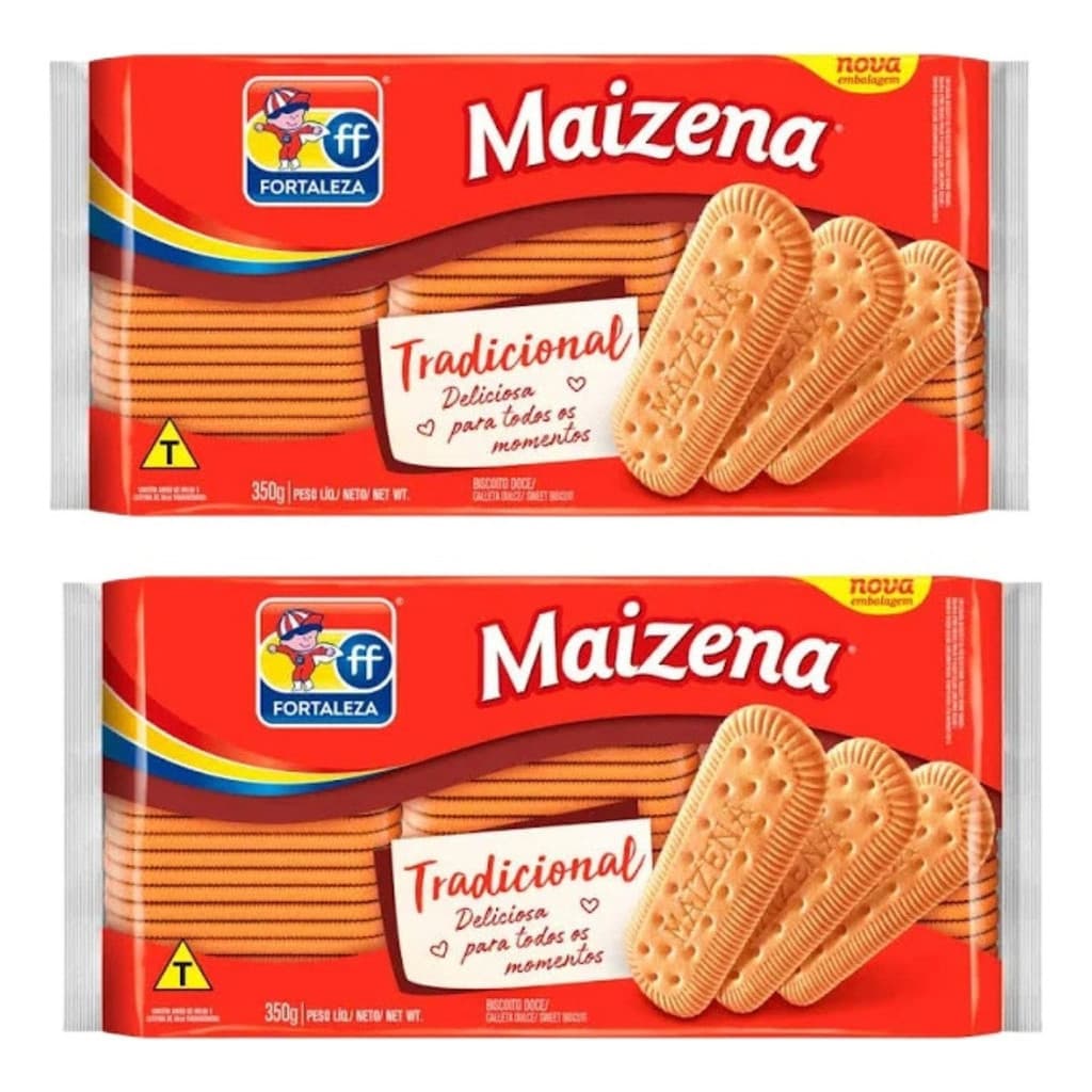 Bolacha De Maizena Ff 350g C/2 Pacotes