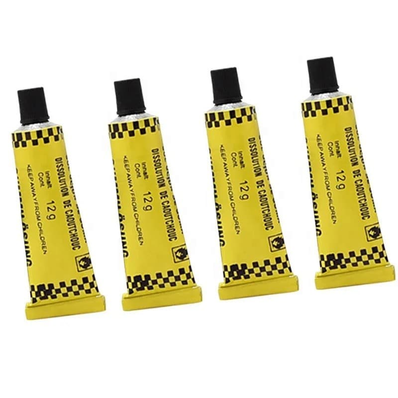 2pcs Automóvel Motocicleta Cola Reparo De Pneus Tubo Interno Kit De Punção Cimento Borracha Solução De Patch A Frio JC