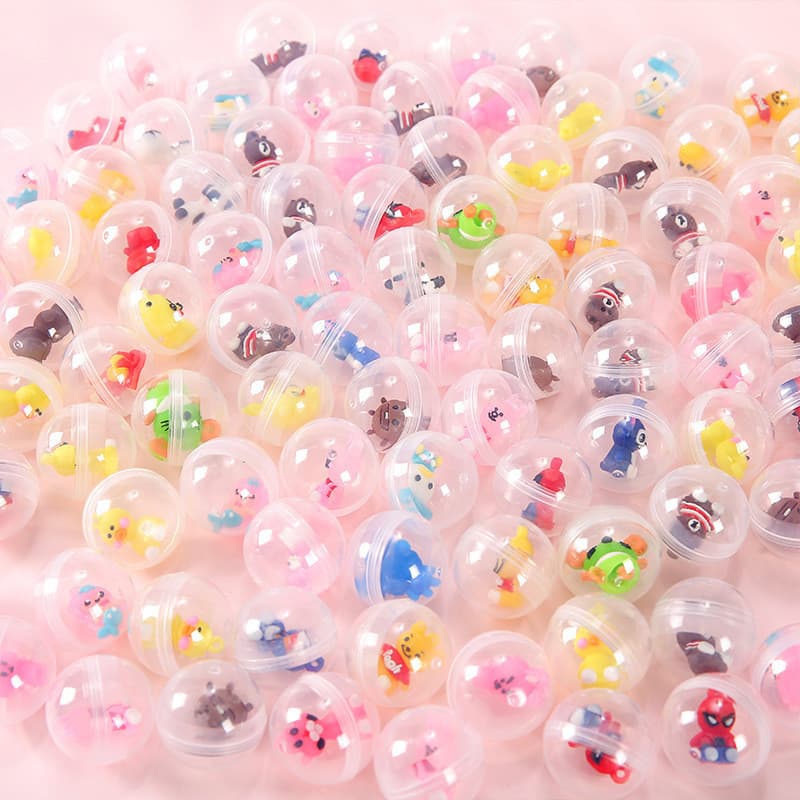 Máquina de brinquedo de cápsula de 32mm Gashapon Use bolas pequenas Muitas formas Presentes de brinquedo Doll Toy