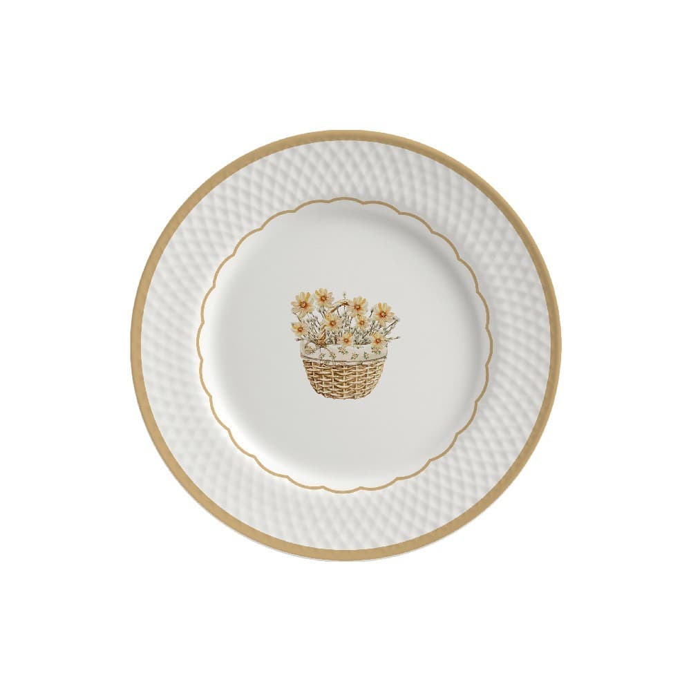 Jogo de Pratos Sobremesa Huppert Páscoa Alleanza com 6 Pçs