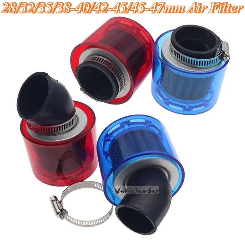 28/32/35/38-40/42-45/45-47mm Cotovelo Dobrado/Reto Motocicleta Moto Filtro De Ar Mais Limpo Caber 50cc-250cc ATV Pit Dir