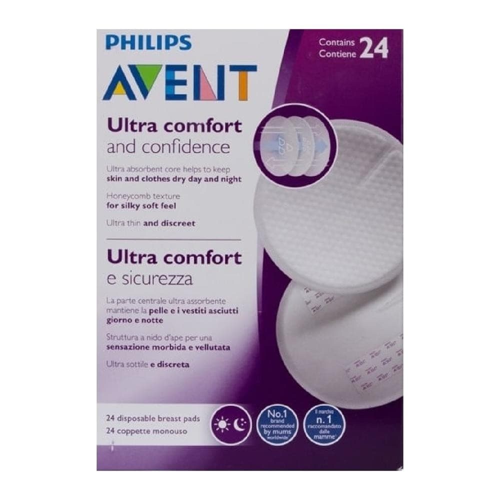 Absorvente para Seios Philips Avent Ultra Comfort 24 Unidades