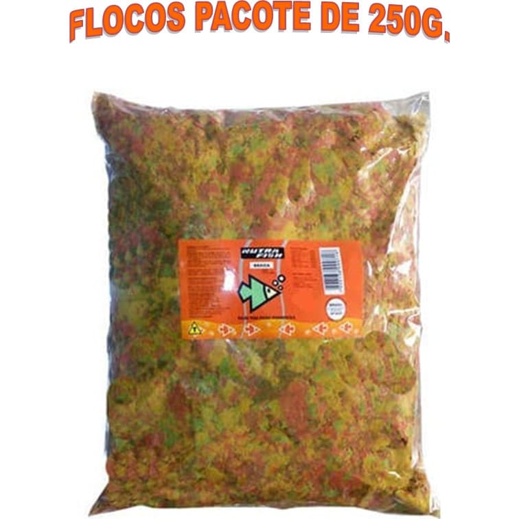 RAÇÃO PEIXES FLOCOS 250GR NUTRAFISH PACOTE
