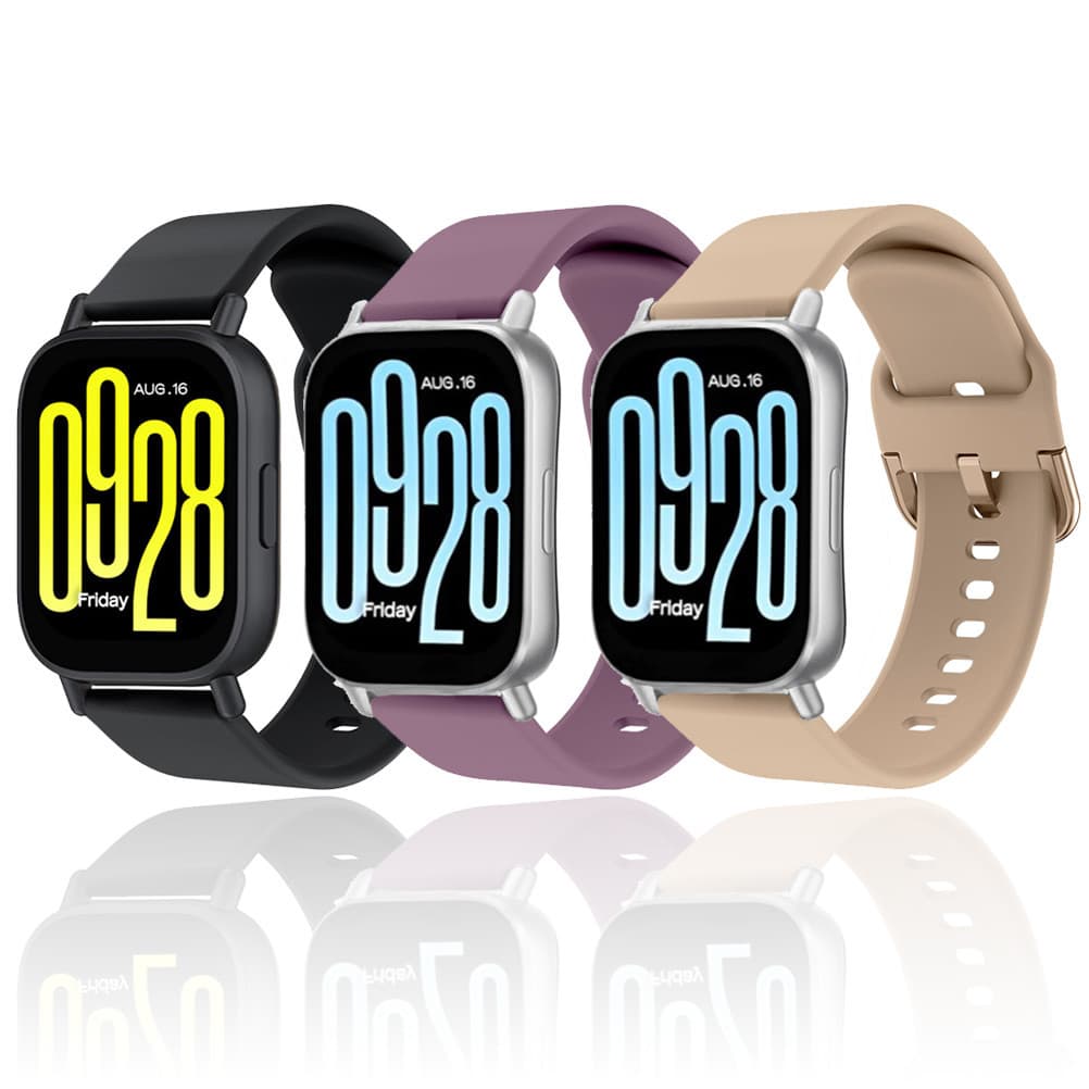 Pulseira 22mm de Silicone para Xiaomi Redmi Watch 5 Active / Redmi Watch 5 Lite/Amazfit Bip 6