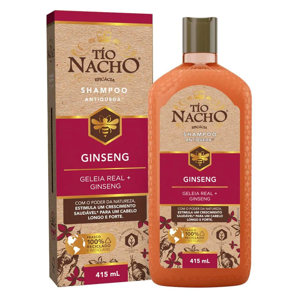 SHAMPOO ANTIQUEDA GINSENG TIO NACHO 415ML