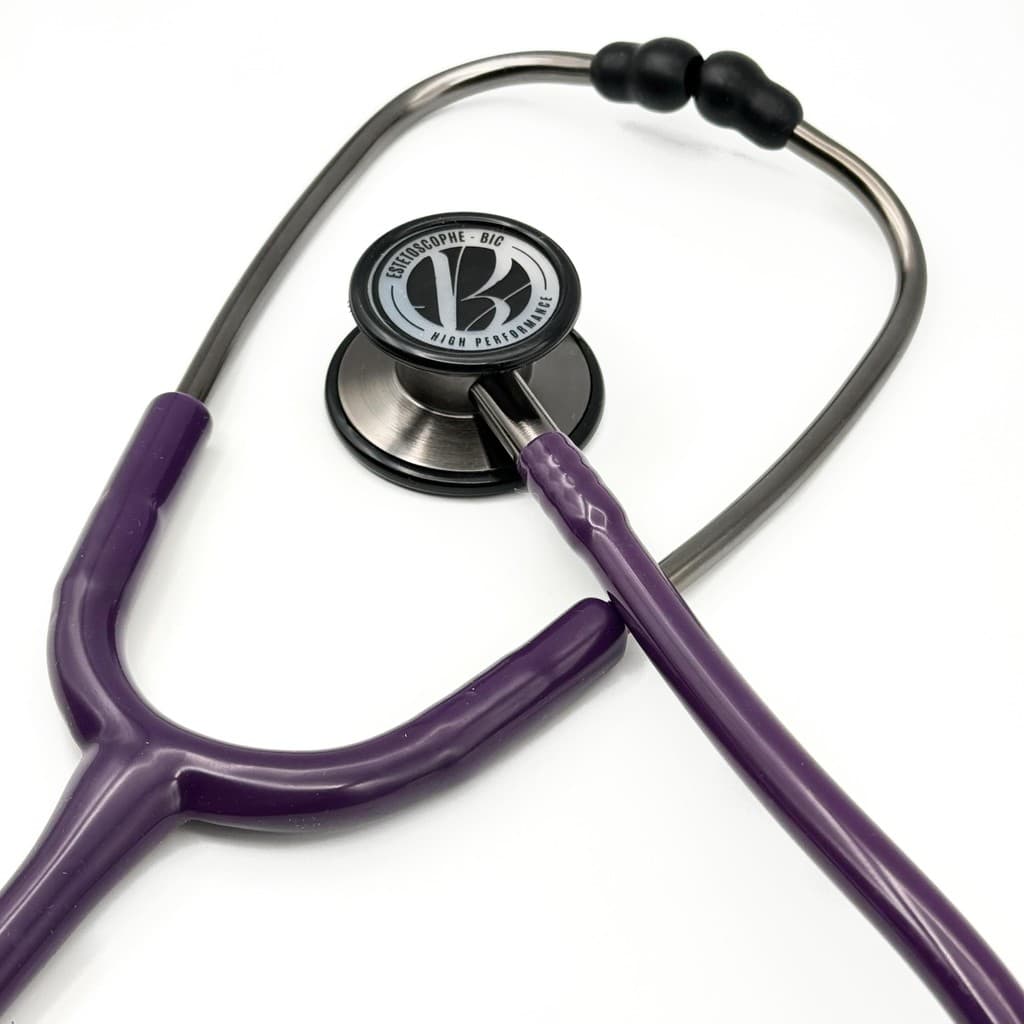 Estetoscópio BIC Eternity Adulto e Pediátrico Malbec Grafite