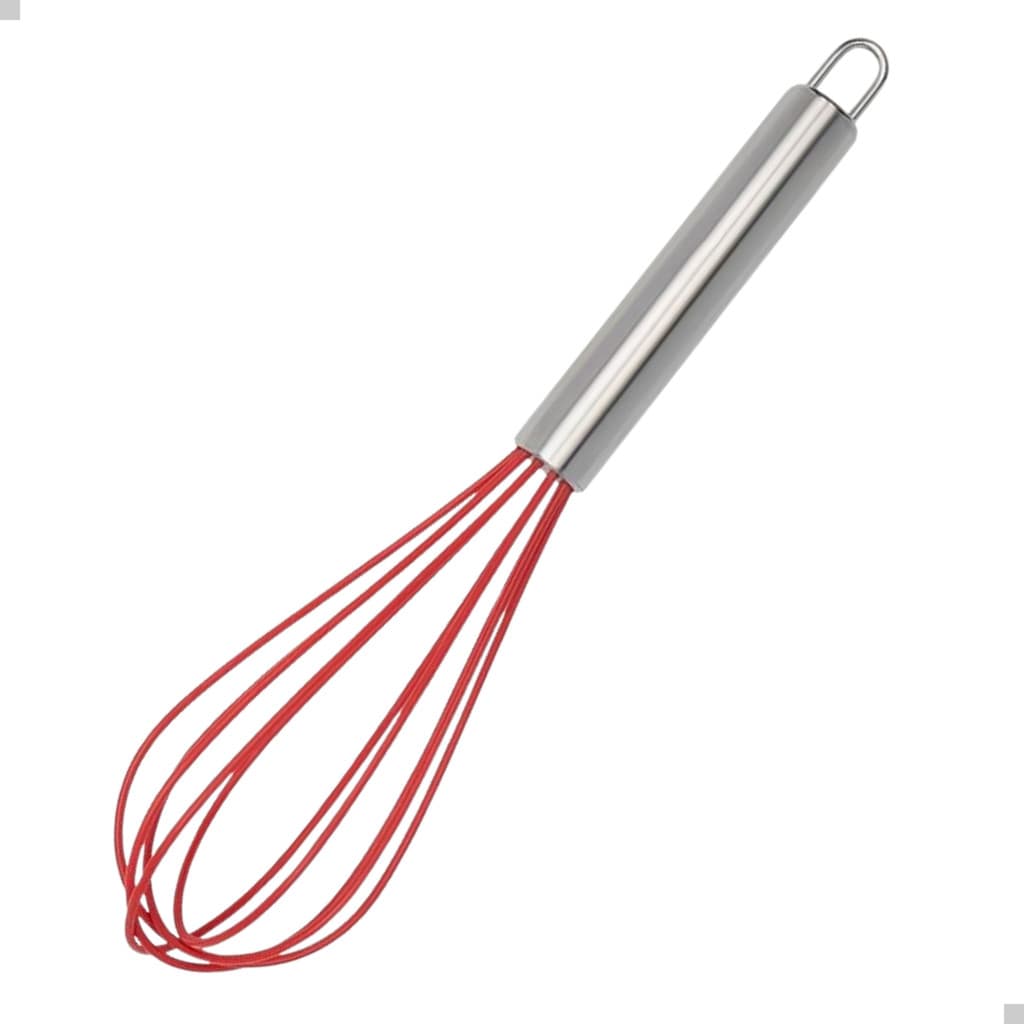 BATEDOR OVO SILICONE CABO INOX FUÊ ERGONÔMICO CORES SORTIDAS BATER OVOS MASSA MOLHOS FACIL DE LIMPAR