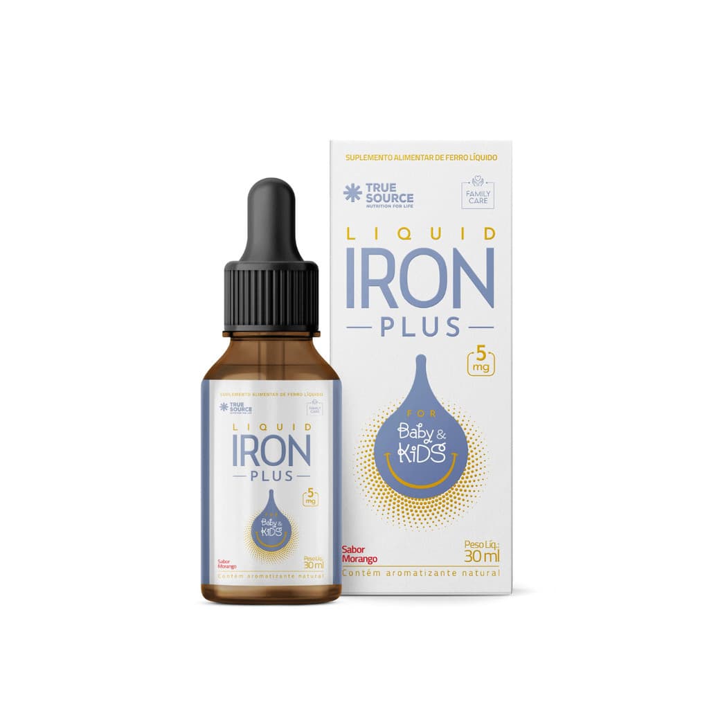 Liquid Iron Plus Baby Kids Ferro Multivitamínico 30ml TrueSource
