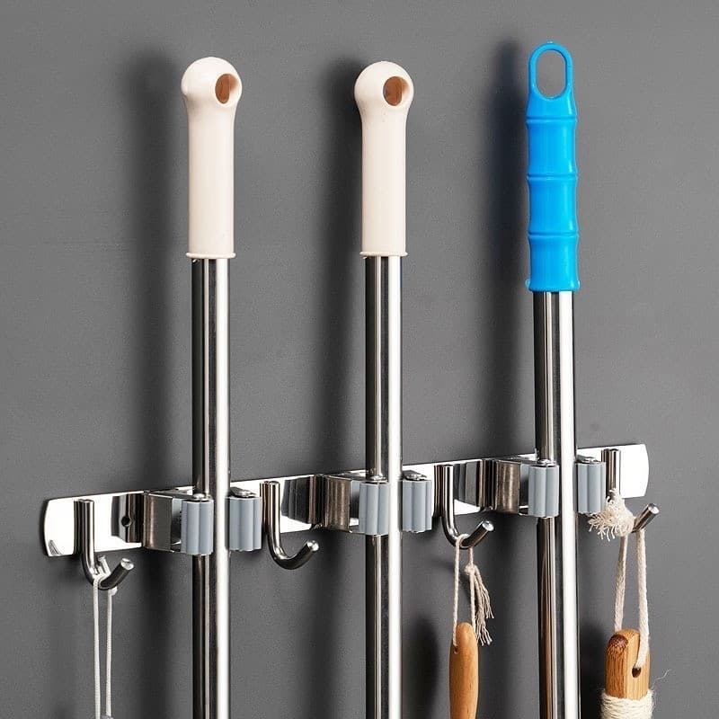Suporte Vassoura Organizador De Ambiente Suporte Parede Multiuso