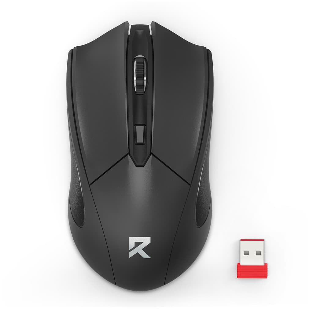 MOUSE PRETO SEM FIO OFFICE  REDRAGON COM 4.000 DE DPI - AMBIDESTRO - BM-2463
