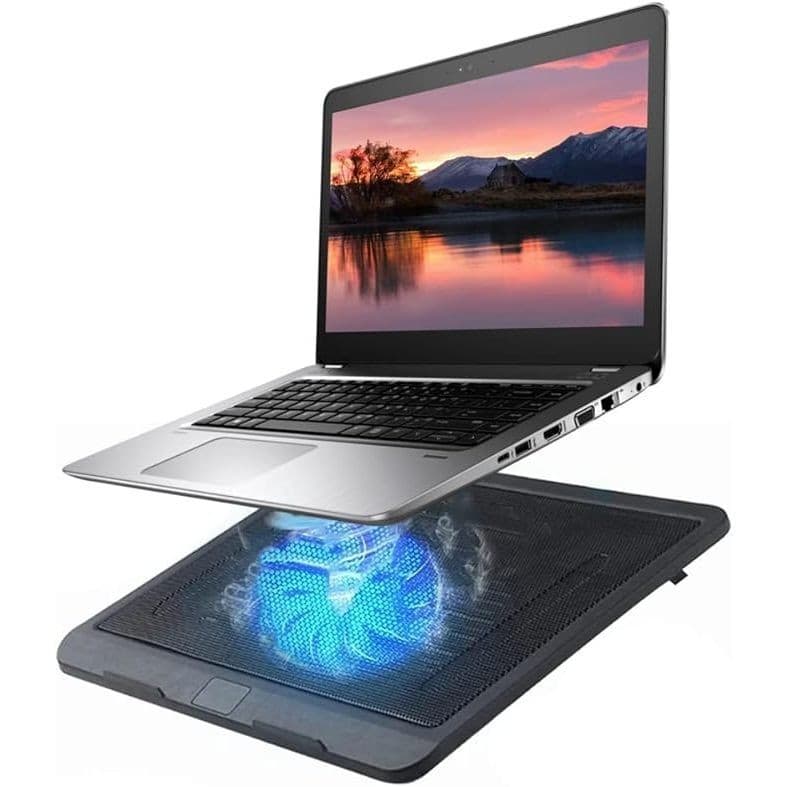 Base Cooler Notebook Ventilação Ultra Silenciosa Com Led - Cooler Refrigerador para Notebook Até 17' Polegadas C/ Cooler