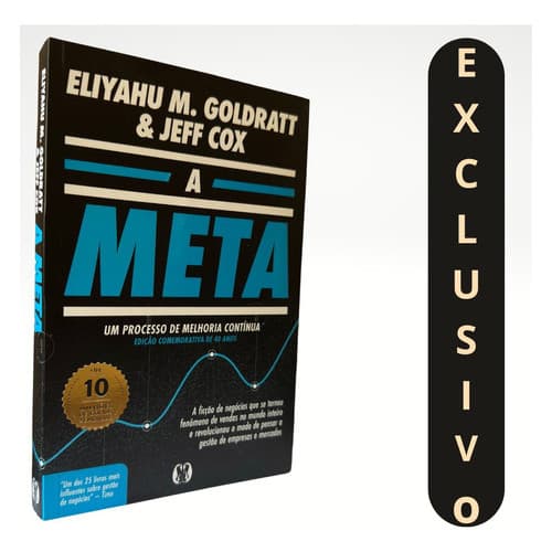 Livro A Meta: Um Processo De Melhoria Contínua | 40 Anos De Inovação: Estratégias Para Crescimento, Eficiência E Sucesso