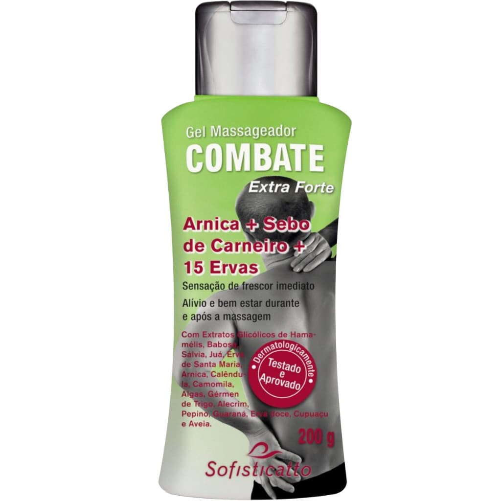 GEL MASSAGEADOR ARNICA E SEBO DE CARNEIRO SOFISTICATTO COSMÉTICOS MUSCULAR o melhor