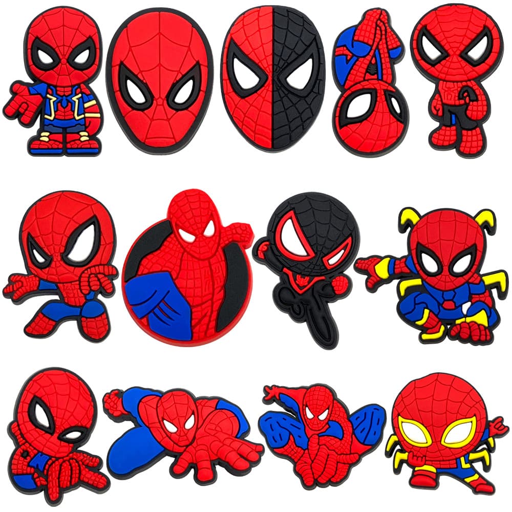 Encantos De Sapato De Aranha Acessórios DIY Para Decorações De PVC Adequadas Sandálias De Slides De Bolha