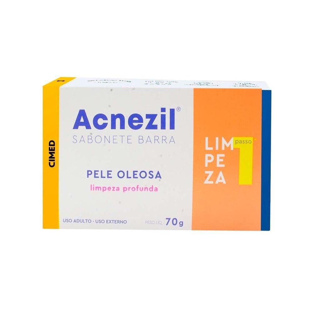 Acnezil Sabonete em Barra 70 Gr Pele Oleosa