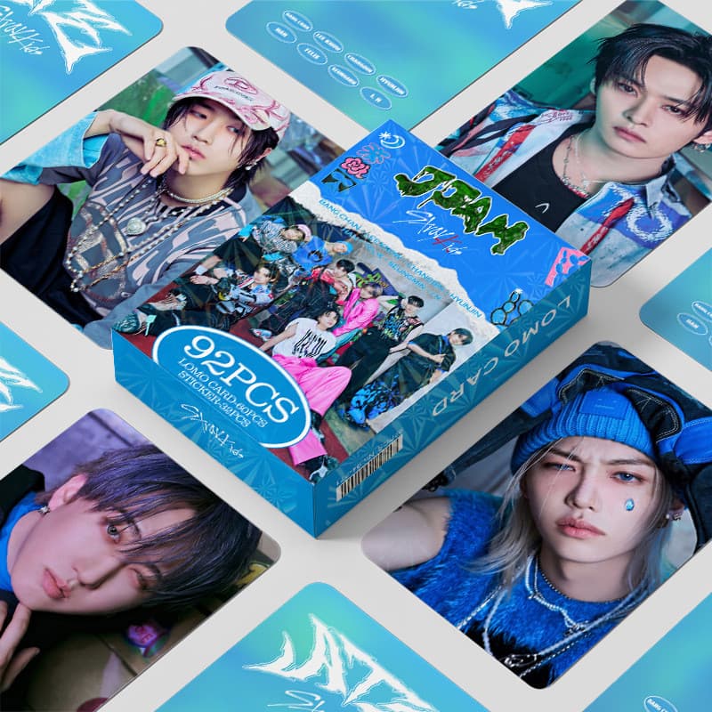 KPOP 92 Unidades/Caixa STRAYKIDS Photocards JJAM LOMO Cartão De Coleção