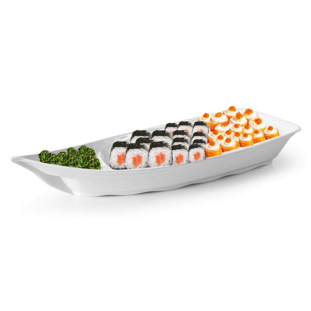 Barca Gigante para Sushi Sashimi 60 cm Melamina 100% Profissional Gourmet Mix