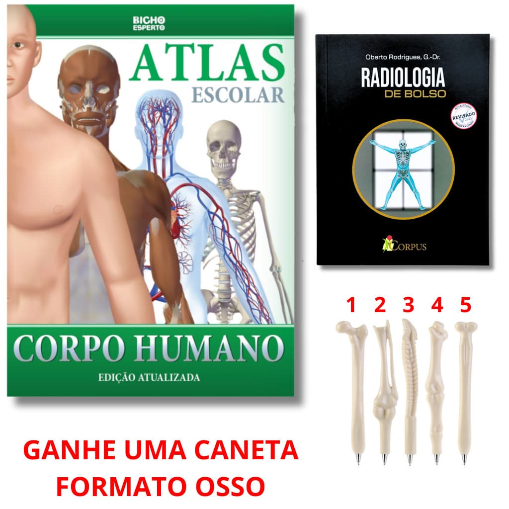 Radiologia Técnicas Básicas + Atlas Escolar + Caneta