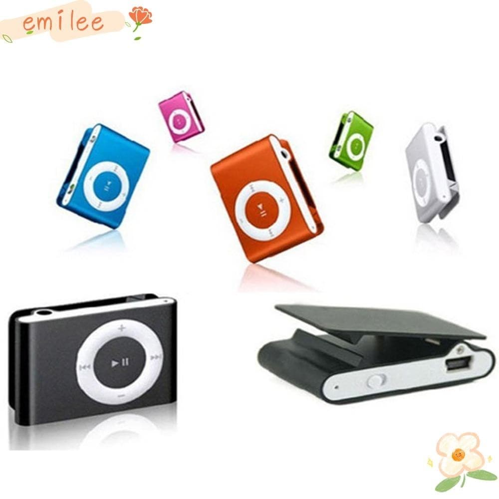 EMILEE MP3 Player , Mini Design Elegante Mídia Musical MP3 , Suporte De Clip Portátil USB Colorido Cartão Walkman TF