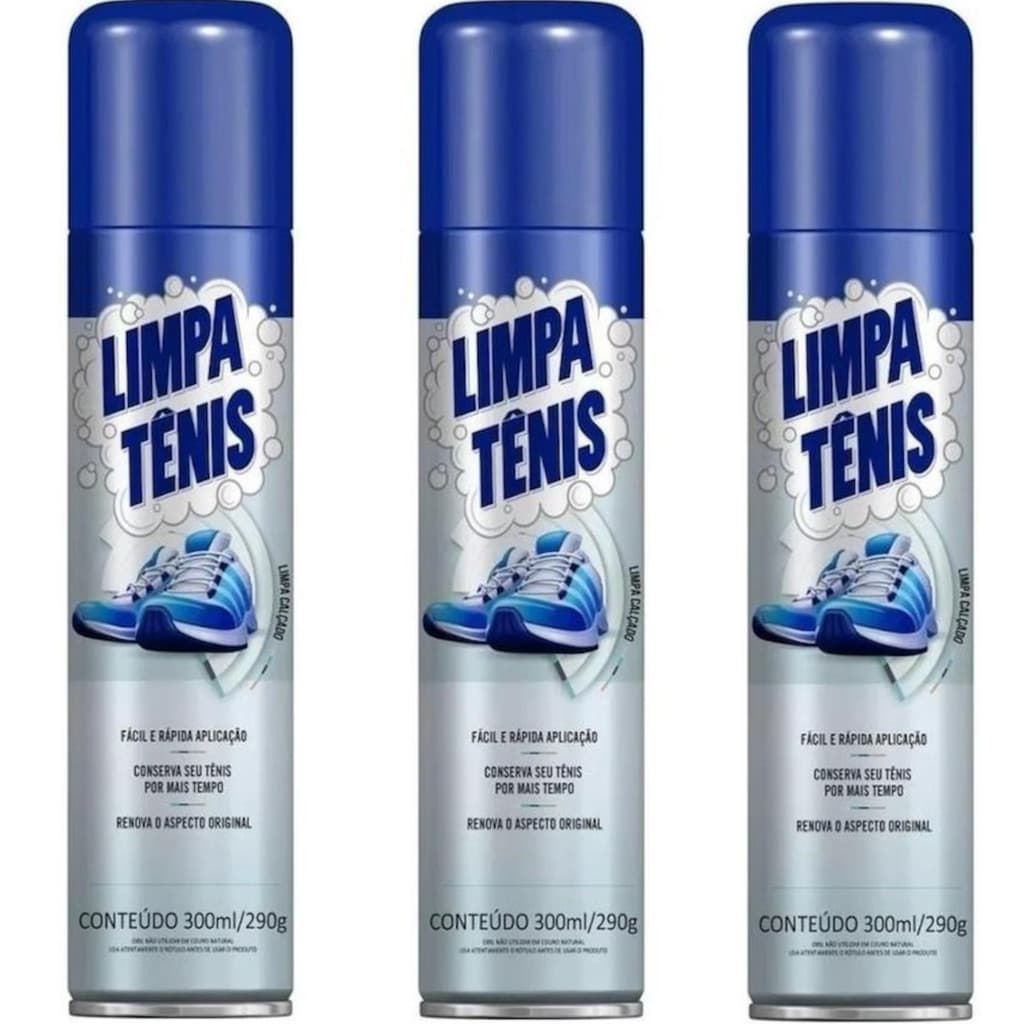 Limpa Tênis espuma de limpeza Premium rápido fácil aplicação