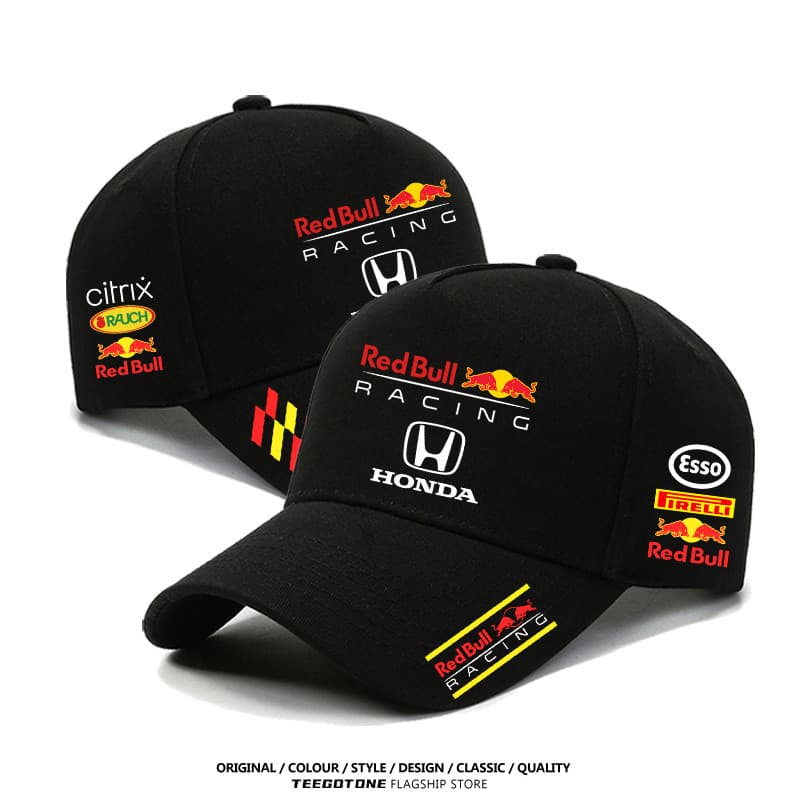 Red Bull Impresso Racing Team Club Modifica Boné De Beisebol Para Ciclismo Ao Ar Livre , Bico De Pato Viagem Masculino 3