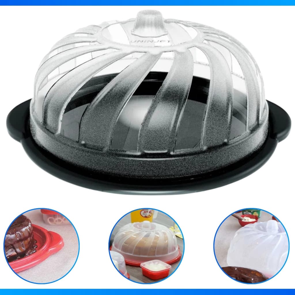 Boleira C/ Tampa Redonda Plástico Resistente Gourmet Bolo Design Sofisticado Prático - ENVIO RÁPIDO!
