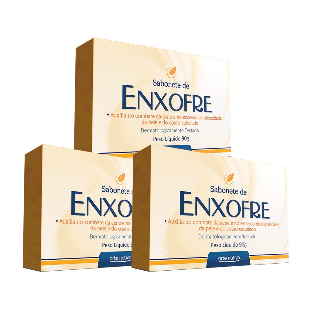 Kit 3 und Sabonete de Enxofre Arte Nativa 90g