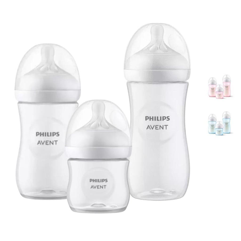 Kit 3 Mamadeiras Avent Pétala 3.0 Anti-cólica 125ml, 260ml e 330ml