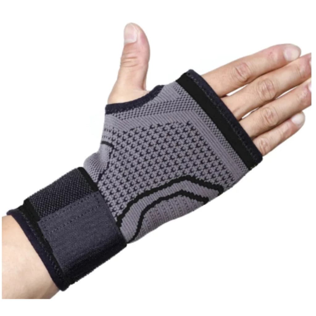 Munhequeira Compressão Punho Elástica Ajustável Ortopédica Esportes Proteção Tendinite Alivio de Dor