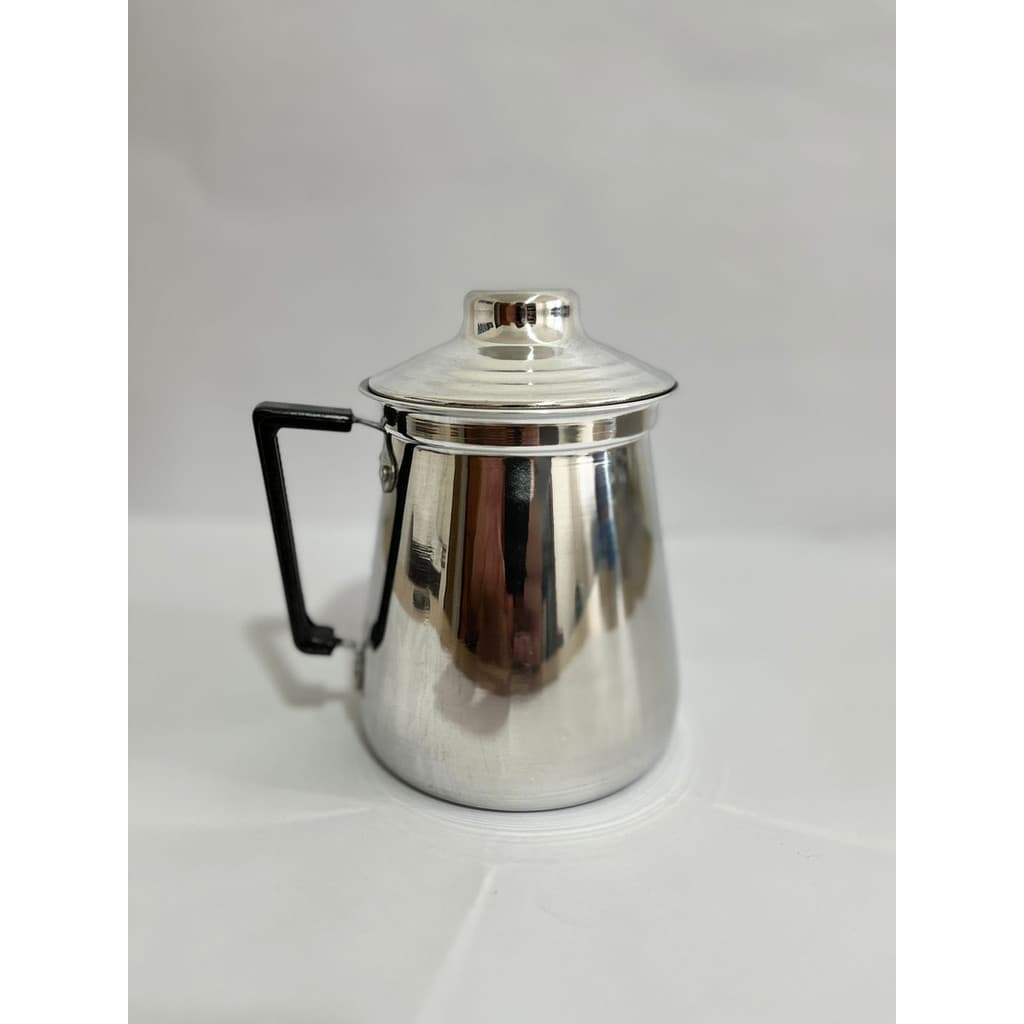 Jarra De Alumínio Polido Tipo Melita C/ Tampa 1,20 Litros.