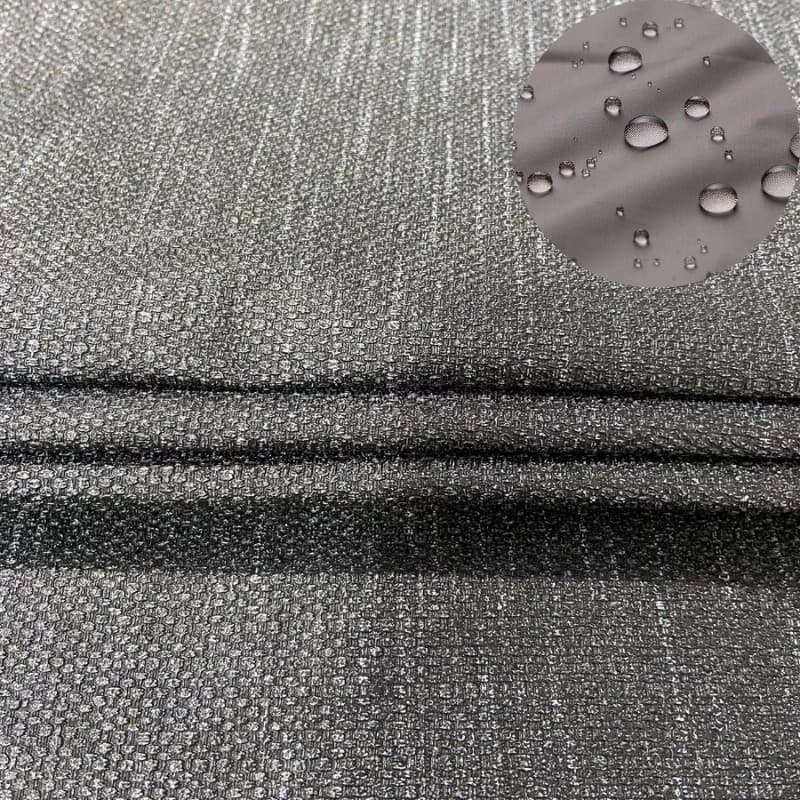 Tecido Couro Corino LInhão Linho Cinza PVC 3 Metros Impermeável