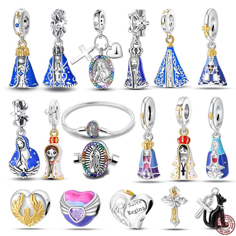 Charme Original 100% S925 contas de pingente de prata adequadas para pulseira Original de 3mm fazendo presente de joias