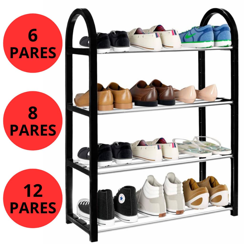 Sapateiras 3 e 4 Andares 6 a 12 Pares Organizador de Calçados Portátil