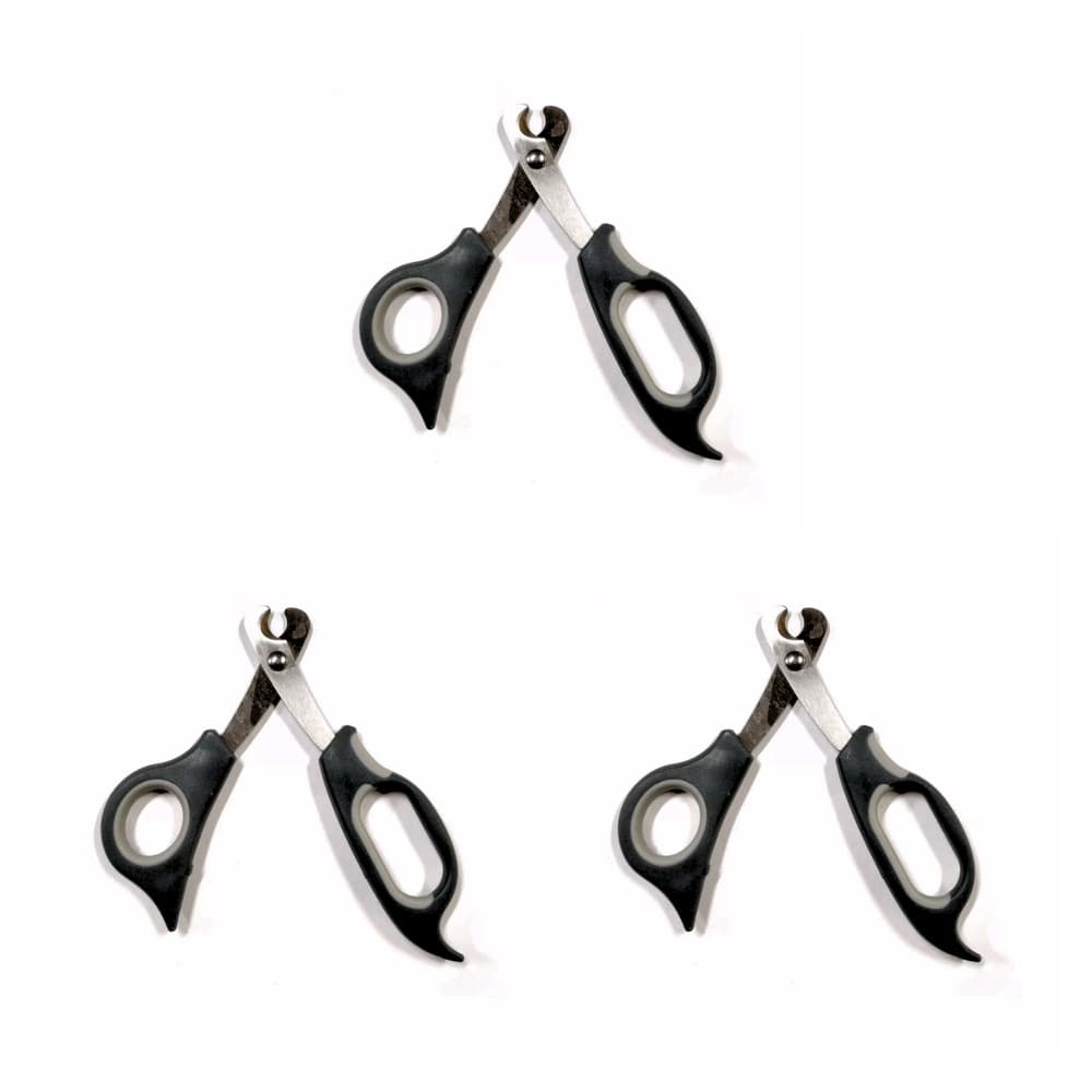 Tesoura Corte Unha Cães Gatos P Premium Kit 3 Un PADRAO