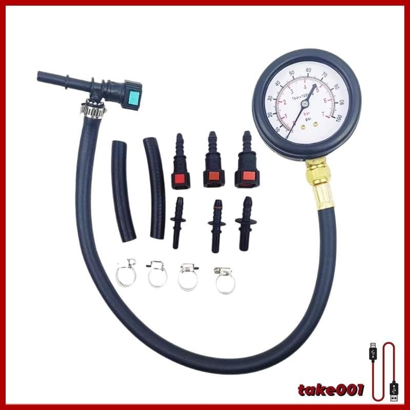 Medidor Pressão Do Combustível TAKE Para Manutenção Motocicleta Carro Fácil Operação